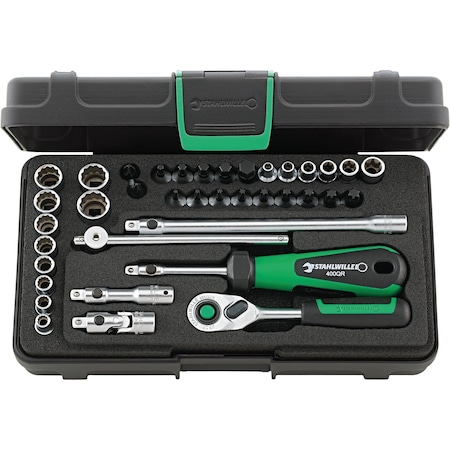 Stahlwille Tools 6, 3 mm (1/4") Socket wrench set 40D/40TX/44KTX/32/6QR 38-pcs. 96010120